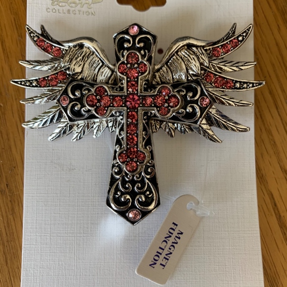 Angel wings/cross pendant - Picture 3 of 3